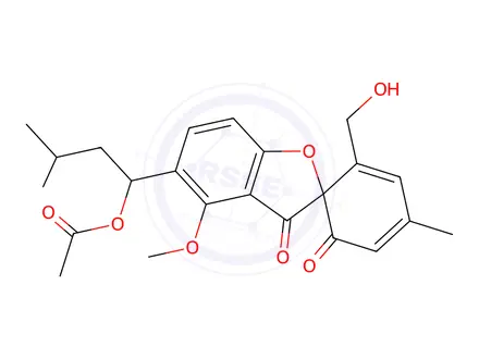 Chemical structure of purpactin B