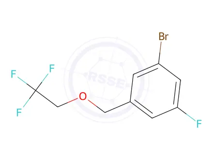 Chemical structure of 1-Bromo-3-fluoro-5-((2,2,2-trifluoroethoxy)methyl)benzene