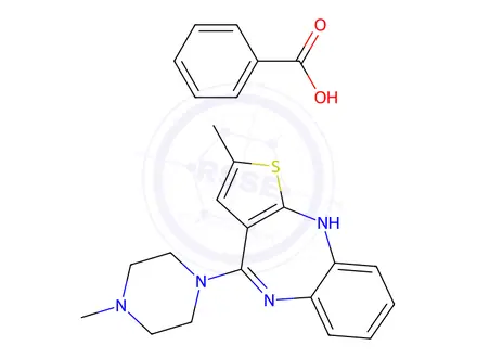 Chemical structure of Olanzapine Benzoate