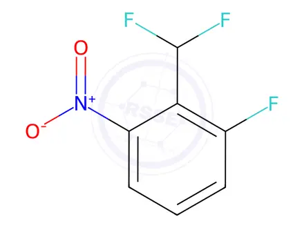 Chemical structure of Benzene, 2-(difluoromethyl)-1-fluoro-3-nitro-