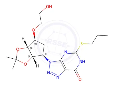 Chemical structure of Ticagrelor Impurity 132