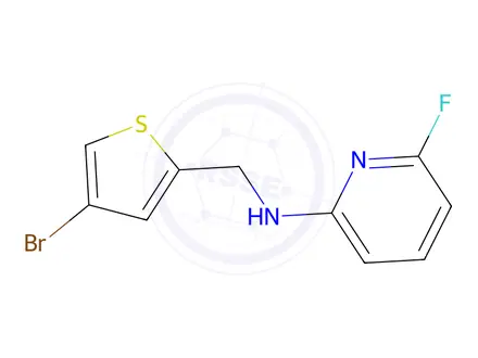 Chemical structure of n-((4-Bromothiophen-2-yl)methyl)-6-fluoropyridin-2-amine