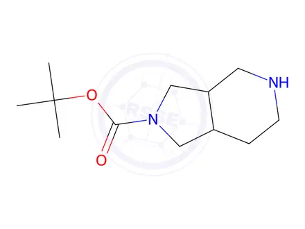 Chemical structure of (3AR,7aS)-tert-butyl hexahydro-1H-pyrrolo[3,4-c]pyridine-2(3H)-carboxylate