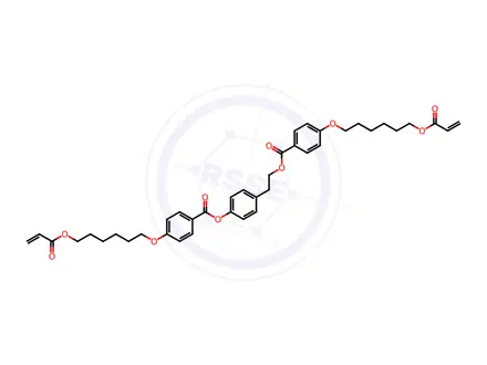 Chemical structure of 4-[2-[[4-[[6-[(1-Oxo-2-propen-1-yl)oxy]hexyl]oxy]benzoyl]oxy]ethyl]phenyl 4-[[6-[(1-oxo-2-propen-1-yl)oxy]hexyl]oxy]benzoate