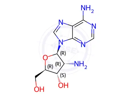 Chemical structure of 2'-Amino-2'-Deoxyadenosine