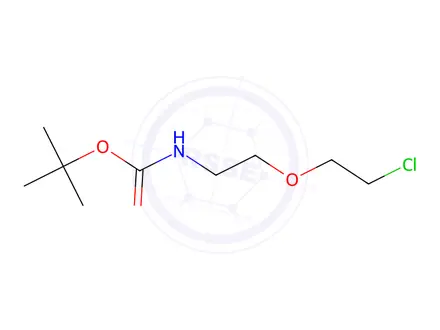 Chemical structure of tert-butyl N-[2-(2-chloroethoxy)ethyl]carbamate