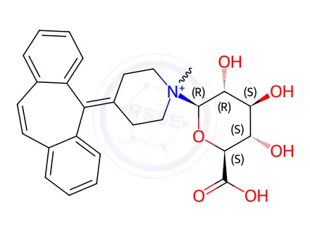 Chemical structure of Cyproheptadine N-glucuronide