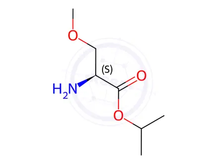 Chemical structure of Serine, O-methyl-, 1-methylethyl ester