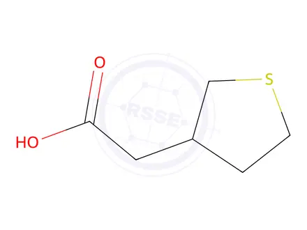 Chemical structure of 2-(Tetrahydrothiophen-3-yl)acetic acid