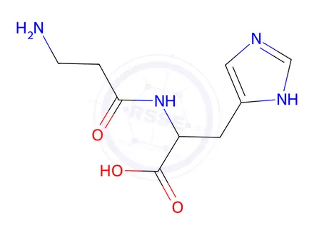 Chemical structure of Ribonuclease A (RNase A) ex. Bovine Pancreas for molecular biology, 50Kunitz/mg