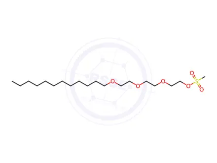 Chemical structure of MS-PEG3-dodecyl