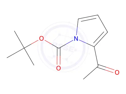 Chemical structure of tert-Butyl 2-acetyl-1H-pyrrole-1-carboxylate