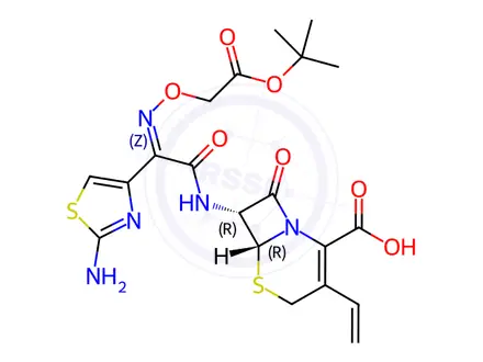 Chemical structure of Cefixime tert-Butyl Ester