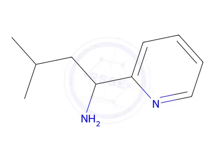 Chemical structure of 3-Methyl-1-(2-pyridyl)-1-butylamine