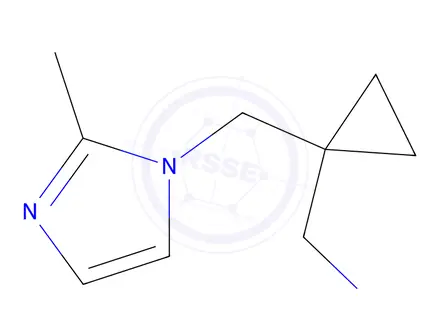Chemical structure of ({1-[(2-methyl-1H-imidazol-1-yl)methyl]cyclopropyl}methyl)amine