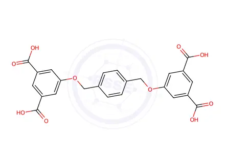 Chemical structure of 5,5′-phenylenebis(methylene)-1,1′-3,3′-(benzene-tetracarboxylic acid)