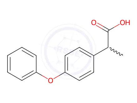 Chemical structure of 2-(4-Phenoxyphenyl)propionic acid