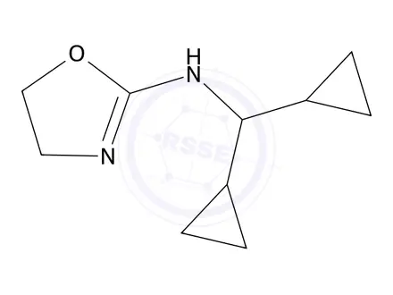 Chemical structure of N-(Dicyclopropylmethyl)-4,5-dihydrooxazol-2-amine
