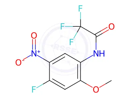 Chemical structure of 2,2,2-Trifluoro-N-(4-fluoro-2-methoxy-5-nitrophenyl)acetamide