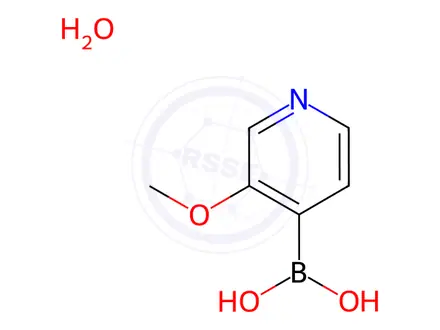 Chemical structure of 3-Methoxypyridine-4-boronic Acid Hydrate