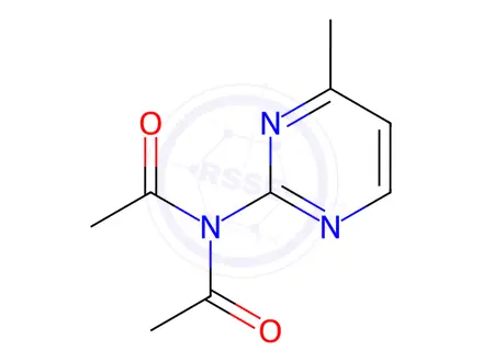 Chemical structure of Acetamide, N-acetyl-N-(4-methyl-2-pyrimidinyl)-
