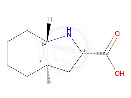 Chemical structure of Rel-(2S,3aR,7aS)-Octahydroindole-2-carboxylic Acid