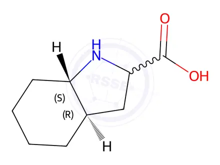 Chemical structure of (3aR,7aS)-Octahydro-1H-indole-2-carboxylic Acid
