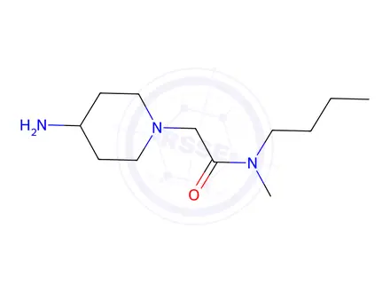 Chemical structure of 2-(4-aminopiperidin-1-yl)-n-butyl-n-methylacetamide