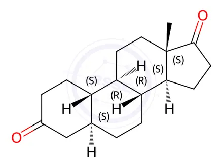 Chemical structure of (5a)-Estrane-3,17-dione