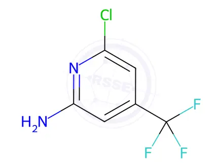 Chemical structure of 6-Chloro-4-(trifluoromethyl)pyridin-2-amine