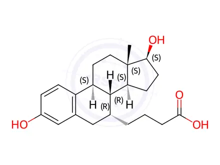 Chemical structure of Estradiol-7-alpha-butyric Acid