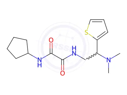 Chemical structure of N1-Cyclopentyl-N2-(2-(dimethylamino)-2-(thiophen-2-yl)ethyl)oxalamide