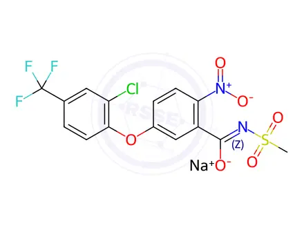 Chemical structure of Fomesafen sodium