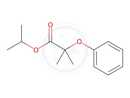 Chemical structure of Isopropyl 2-methyl-2-phenoxypropanoate