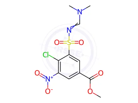 Chemical structure of Methyl 4-chloro-3-{[(dimethylamino)methylene]sulfamoyl}-5-nitrobenzoate