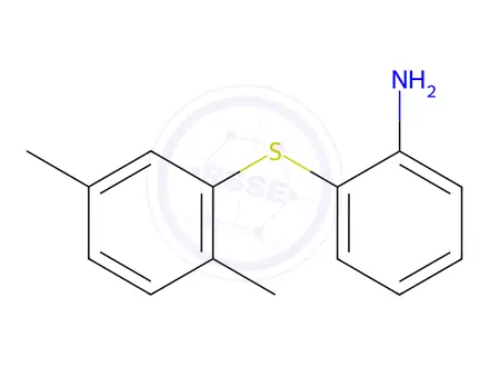 Chemical structure of 2-[(2,5-dimethylphenyl)sulfanyl]aniline