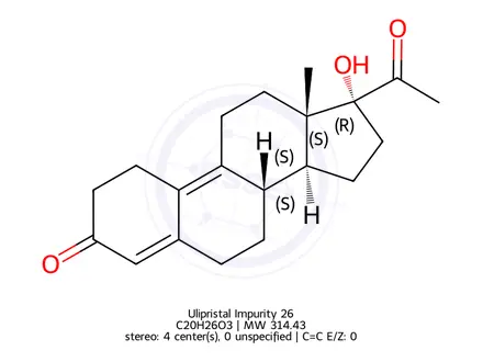 Chemical structure of Ulipristal Impurity 55