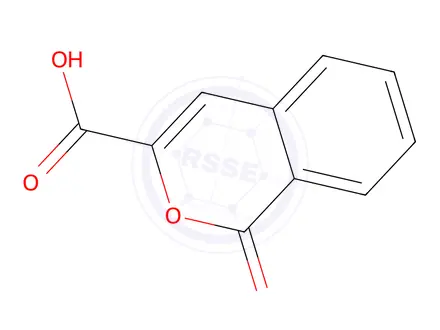 Chemical structure of 1-oxo-1h-isochromene-3-carboxylic acid