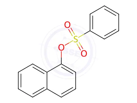 Chemical structure of 1-Naphthalenol, 1-benzenesulfonate