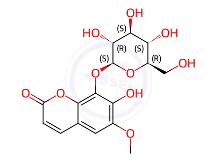 Chemical structure of Fraxin