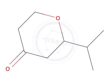 Chemical structure of 2-isopropyltetrahydro-4H-pyran-4-one