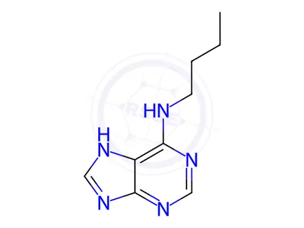 Chemical structure of N-Butyl-9H-purin-6-amine