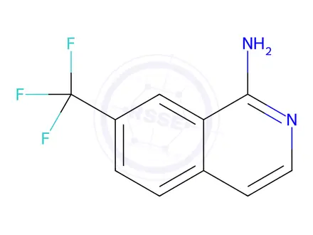 Chemical structure of 7-(trifluoromethyl)isoquinolin-1-amine