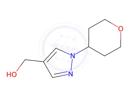 Chemical structure of (1-(Tetrahydro-2h-pyran-4-yl)-1h-pyrazol-4-yl)methanol