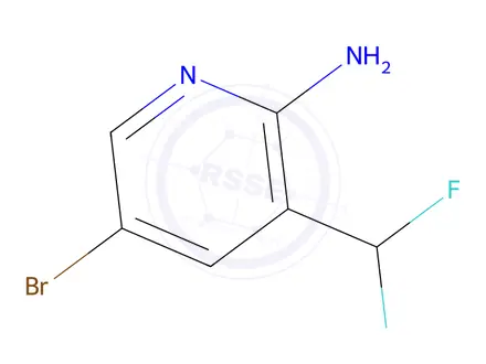 Chemical structure of 5-Bromo-3-(difluoromethyl)pyridin-2-amine
