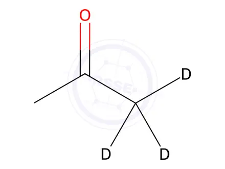 Chemical structure of ACETONE-1,1,1-D3