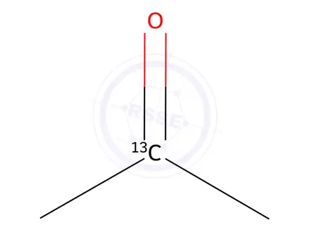 Chemical structure of ACETONE-2-13C