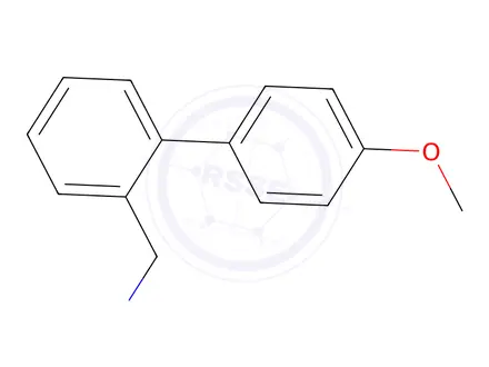 Chemical structure of 4'-METHOXY-BIPHENYL-2-METHANAMINE