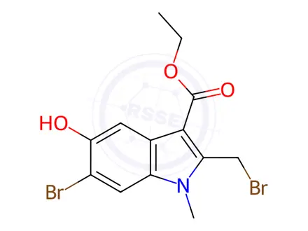 Chemical structure of Abidol Impurity 32