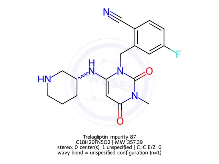 Chemical structure of Trelagliptin Impurity 233
